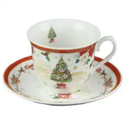 Set 6 cesti cu farfurii 220 ml