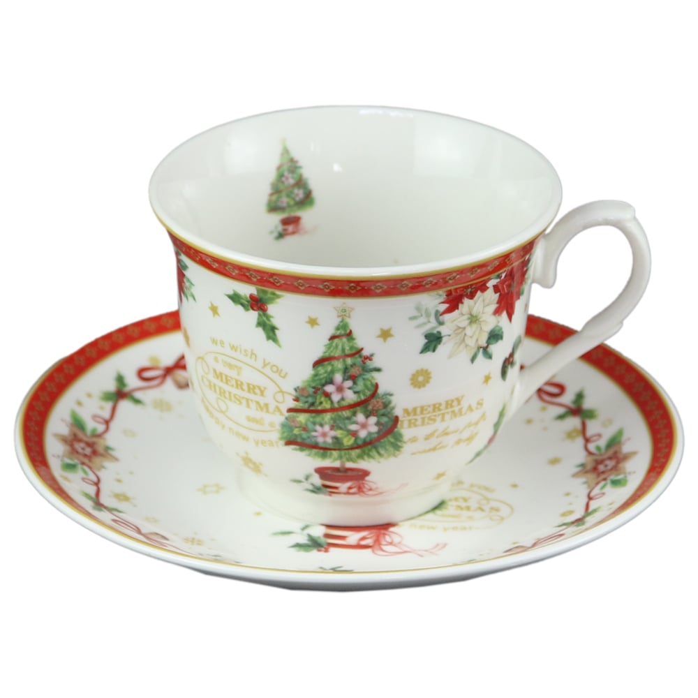 Set 6 cesti cu farfurii 220 ml Set 6 cesti cu farfurii 220 ml