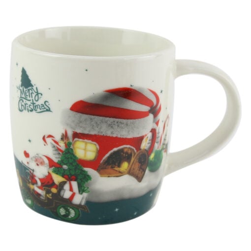 Cana ceramica de Craciun "Merry Christmas!"