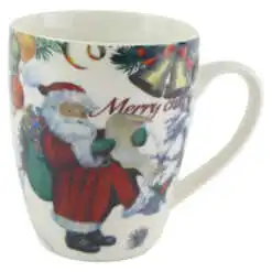 Cana ceramica de Craciun "Merry Christmas!"