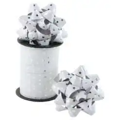 Set 2 fundite si o rola de panglica