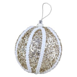 Glob pentru brad cu glitter 8 CM