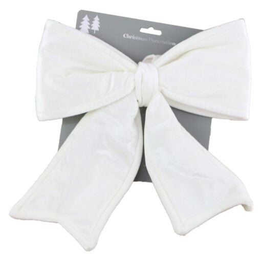 Ornament Fundita alb din textil 28x30 CM