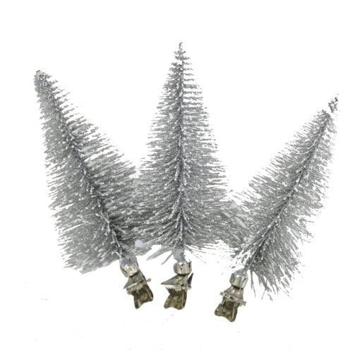 Set 3 decor bradut cu clips 6x10 CM