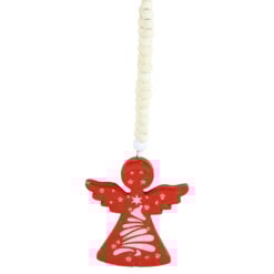 Ornament brad din lemn Inger 8 CM