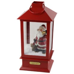 Felinar din plastic cu led si figurina 16x33 CM