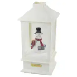 Felinar din plastic cu led si figurina 16x33 CM