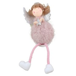 Figurina Craciun Ingeras cu steluta 18 CM