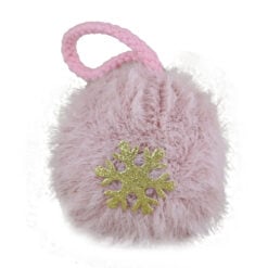 Glob pentru brad puf cu fulg de nea 6 CM