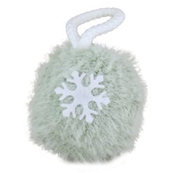 Glob pentru brad puf cu fulg de nea 6 CM