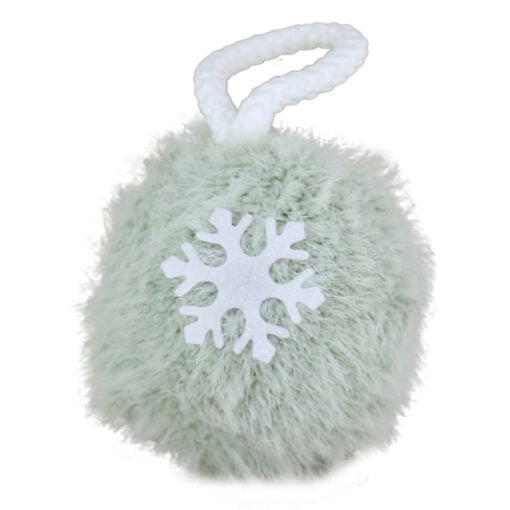 Glob pentru brad puf cu fulg de nea 6 CM