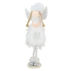 Figurian Craciun Ingeras cu aripi glitter 36 CM