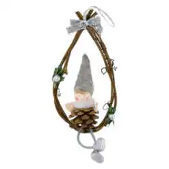 Decor pentru usa cu figurina Con de brad 9x22 CM