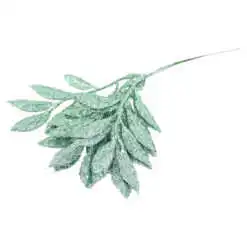 Pick creanga glitter cu frunze 30 CM
