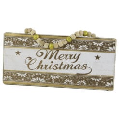Decor pentru usa din lemn "Merry Christmas" 22x10 CM