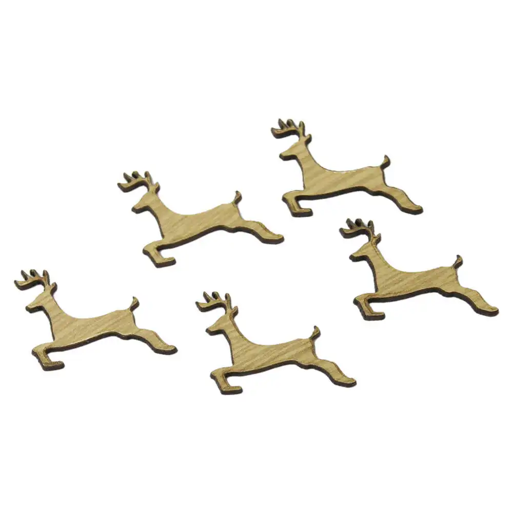 Set 5 decor craft Ren din lemn 4 CM Set 5 decor craft Ren din lemn 4 CM