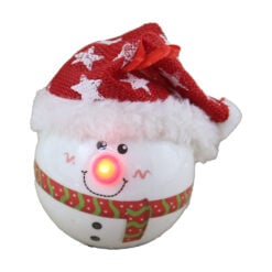Glob pentru brad Om de zapada cu led 8 CM