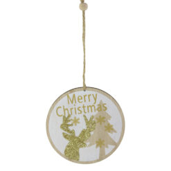 Ornament de brad din lemn 10 CM