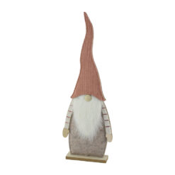Figurina Craciun Spiridus din lemn si pasla 45 CM