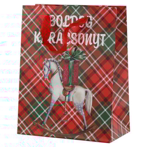 Punga cadou 18x23 CM "Boldog Karacsonyt"