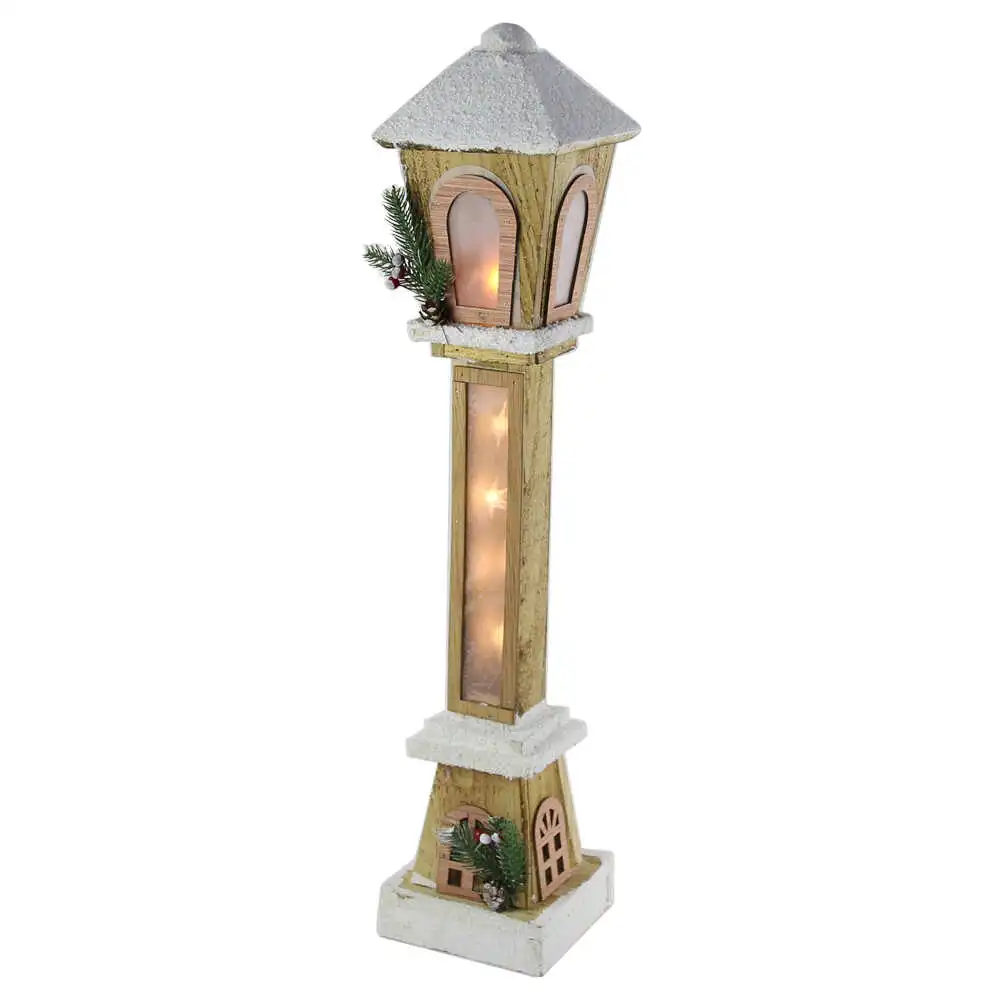 Ornament Craciun Turn cu leduri din lemn 60 CM Ornament Craciun Turn cu leduri din lemn 60 CM