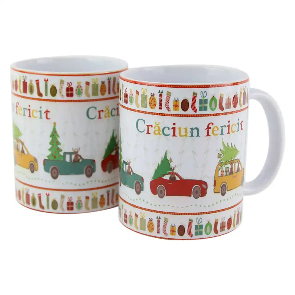 Cana ceramica "Craciun fericit!" 330 ml Cana ceramica "Craciun fericit!" 330 ml