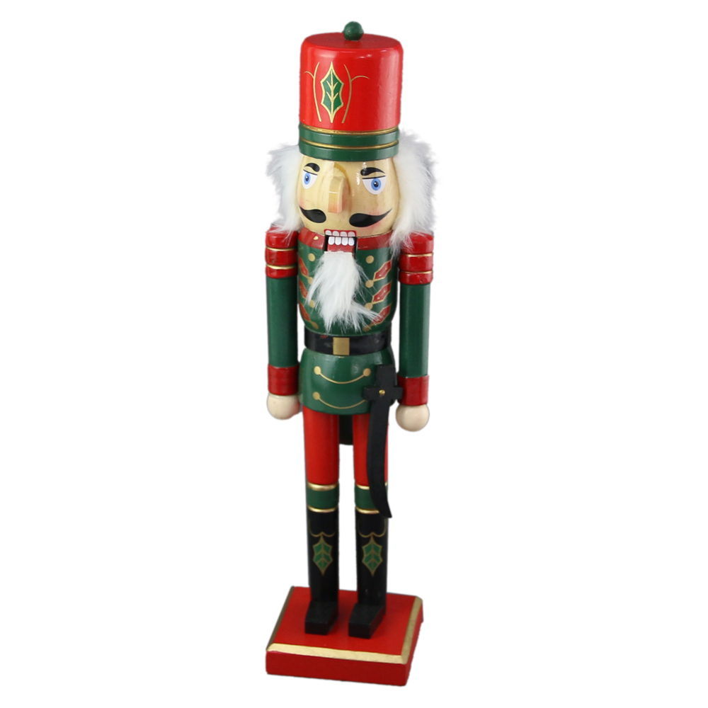Figurina Craciun Spargator de nuci din lemn 38 CM Figurina Craciun Spargator de nuci din lemn 38 CM