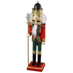 Figurina Craciun Spargator de nuci din lemn 38 CM