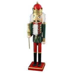 Figurina Craciun Spargator de nuci din lemn 50 CM