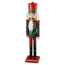 Figurina Craciun Spargator de nuci din lemn 50 CM