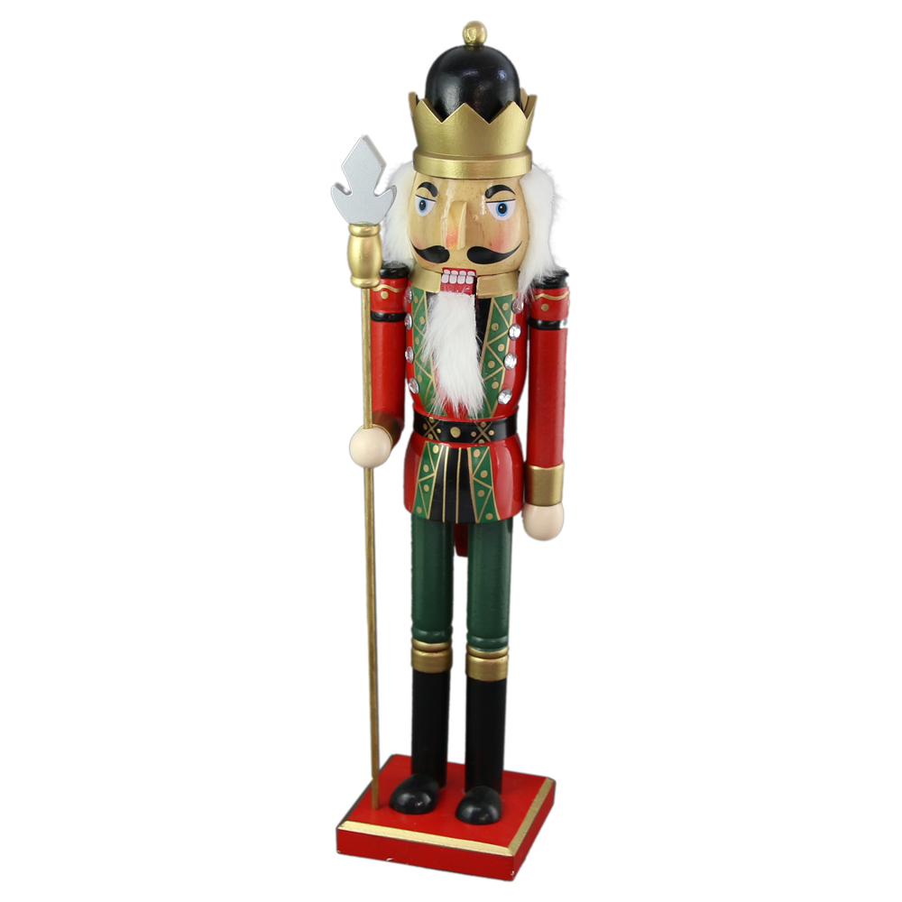 Figurina Craciun Spargator de nuci din lemn 50 CM Figurina Craciun Spargator de nuci din lemn 50 CM