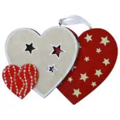 Ornament pentru brad din lemn 15 CM