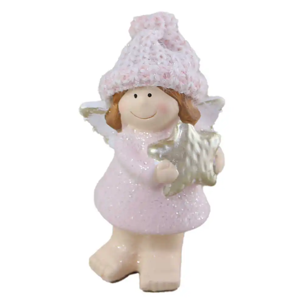 Figurina Copil ingeras din ceramica 13 CM
