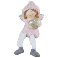 Figurina Ingeras din ceramica cu picioare mobile 20 CM
