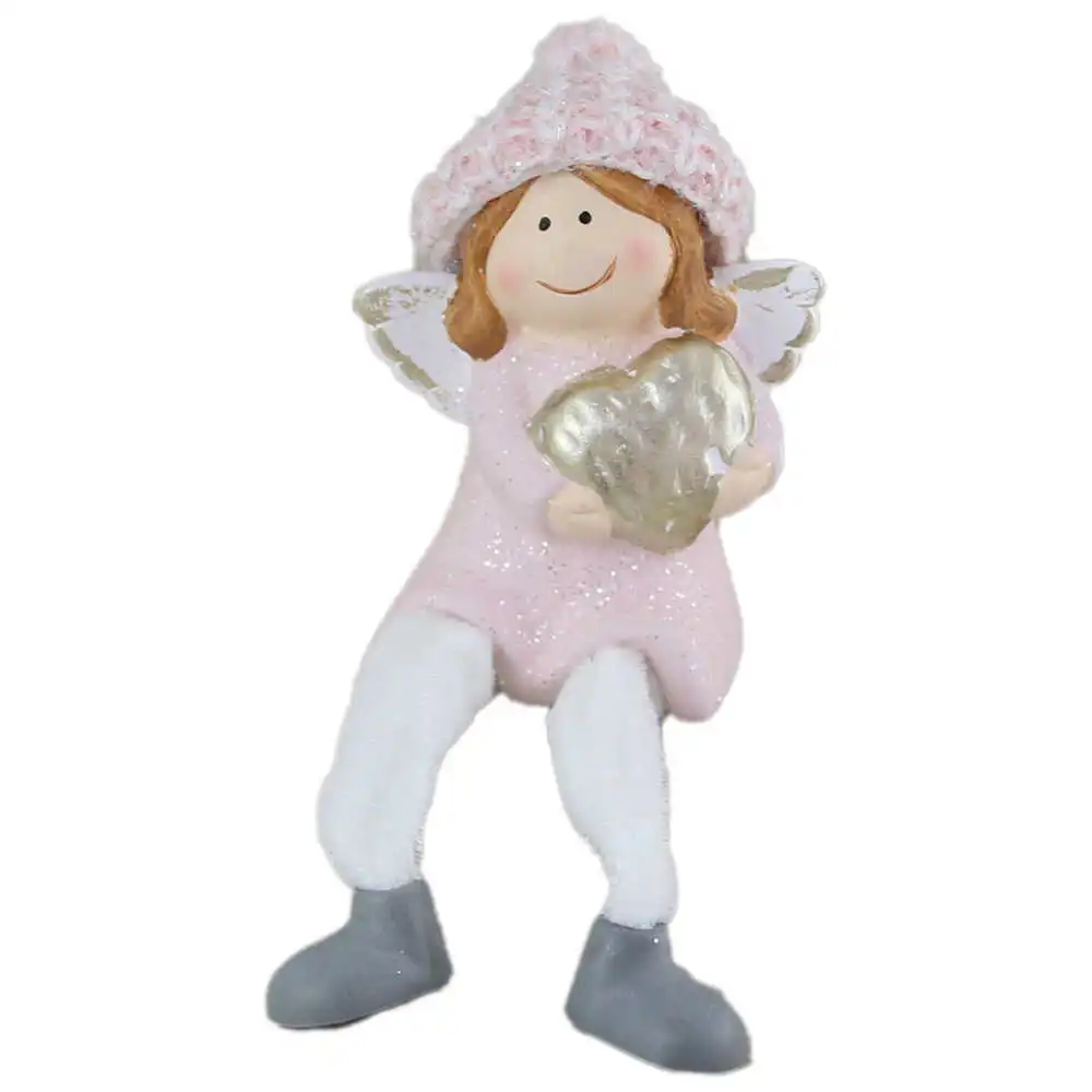 Figurina Ingeras din ceramica cu picioare mobile 20 CM