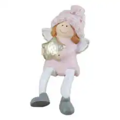 Figurina Ingeras din ceramica cu picioare mobile 20 CM