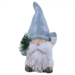 Figurina Spiridus cu brad din rasina 12 CM