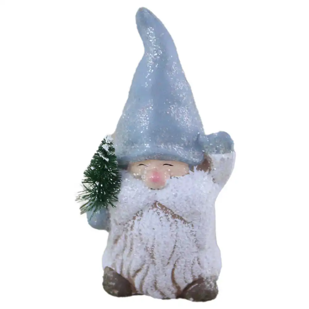 Figurina Spiridus cu brad din rasina 12 CM