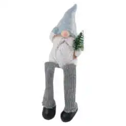 Figurina Spiridus cu brad cu picioare mobile 16 CM