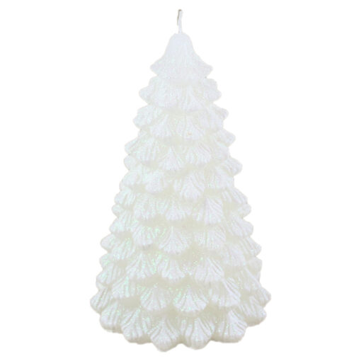 Lumanare de Craciun cu led Brad cu glitter 12x20 CM