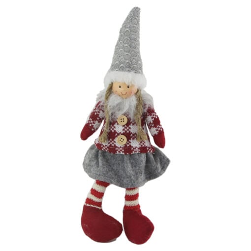 Figurina Fetita din textil cu picioare mobile 35 CM