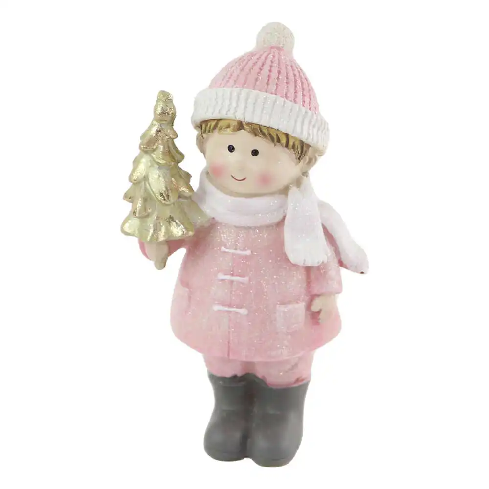 Figurina Copil cu brad din rasina 16 CM Figurina Copil cu brad din rasina 16 CM
