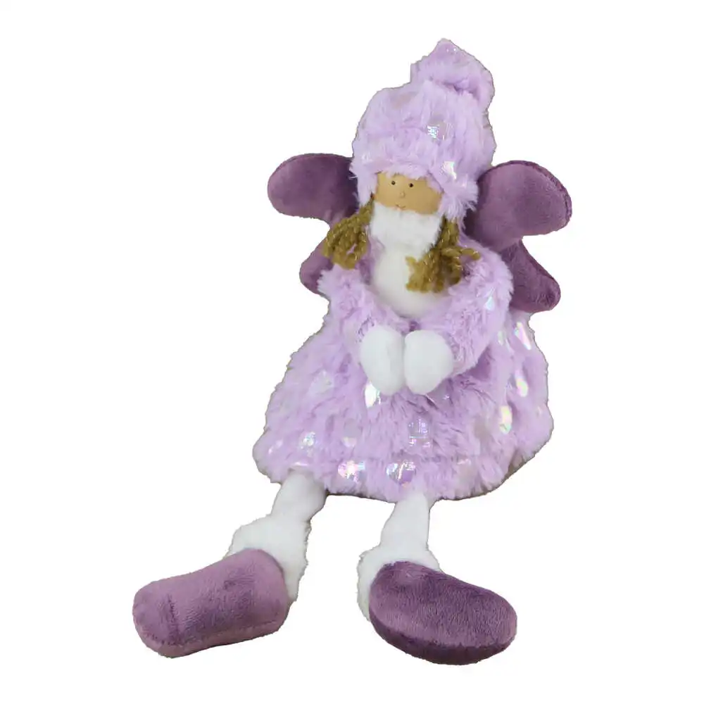 Figurina Inger din textil cu caciula 42 CM Figurina Inger din textil cu caciula 42 CM