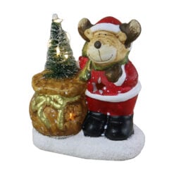 Figurina Ren cu led din ceramica 10x12 CM