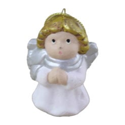 Figurina Ingeras din ceramica cu agatatoare 7 CM