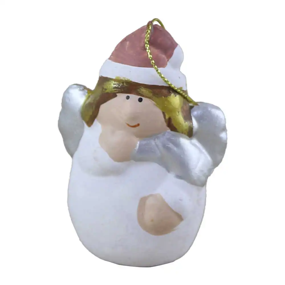 Figurina Ingeras din ceramica cu agatatoare 7 CM