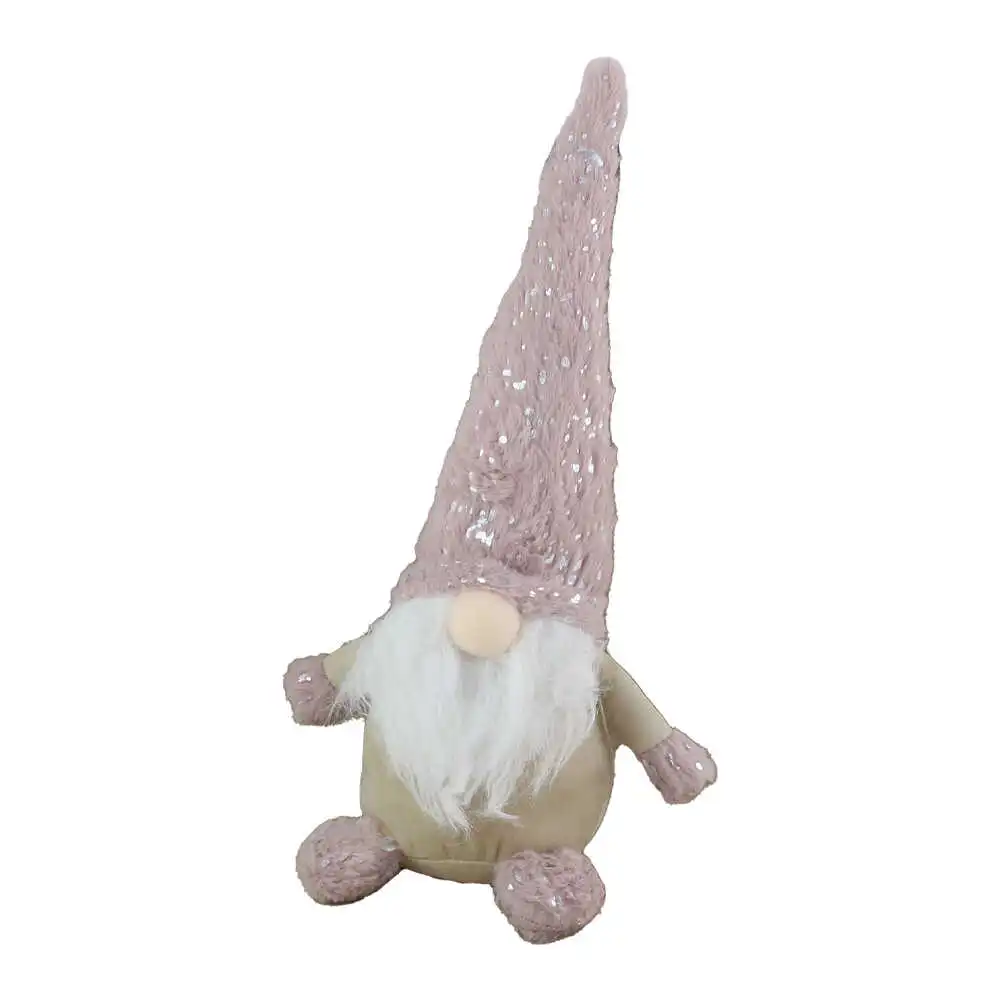 Figurina Spiridus din textil cu caciula 40 CM Figurina Spiridus din textil cu caciula 40 CM