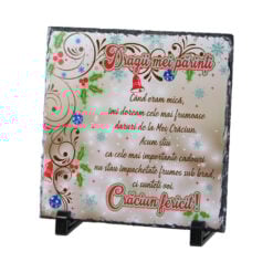 Placa ardezie Craciun Fericit