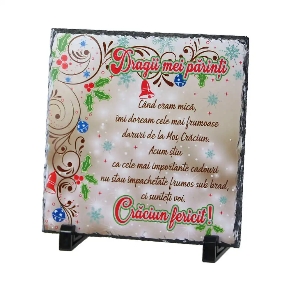Placa ardezie Craciun Fericit Placa ardezie Craciun Fericit