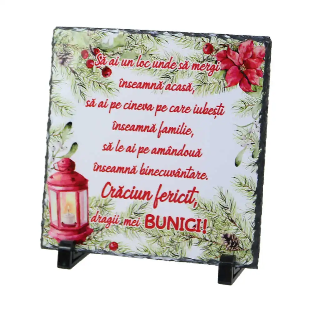 Placa ardezie Craciun Fericit Placa ardezie Craciun Fericit